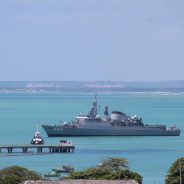 Fragata União, navio de guerra, atracado em Maceió abre visitação esse fim de semana
