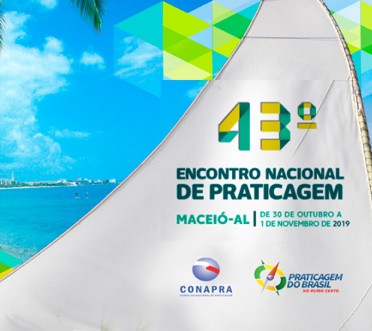 O 43º Encontro Nacional de Praticagem será realizado em Maceió (AL)